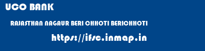 UCO BANK  RAJASTHAN NAGAUR BERI CHHOTI BERICHHOTI  ifsc code